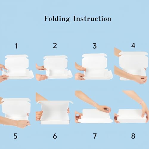 White Corrugated Cardboard Shipping Boxes 8x6x4 Inches Set of 2 - size: 8x6x4 inch 2 Pack
