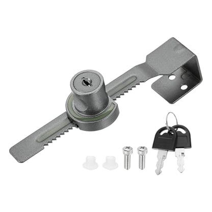 1" Luminous Sliding Glass Door Ratchet Lock Fit 0.39-0.79" Grey - color: Gray, size: 1 Inch