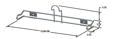 Wall Mount Plastic Grocery Bag Holder/Dispenser - T-Shirt Bag Rack - Includes Screws, 10 Pack - size: 10 Pack