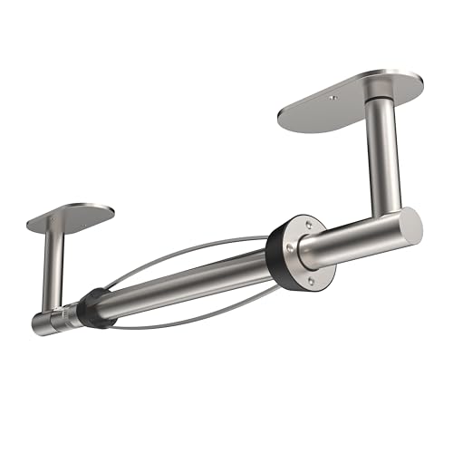 RUACQ Paper Towel Holder Under Cabinet, One Hand Tearing, Silver - color: Sliver, size: One Hand Tear - Oval