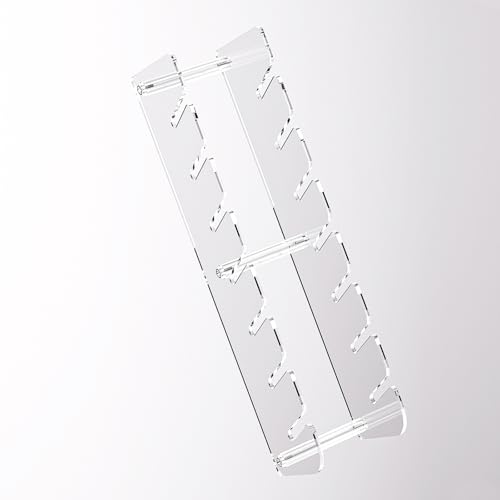 Baseball Hat Organizer Rack,2 Pack Acrylic Baseball Caps Storage Holder for Closet,Retail Hat Display Stand for Vendors