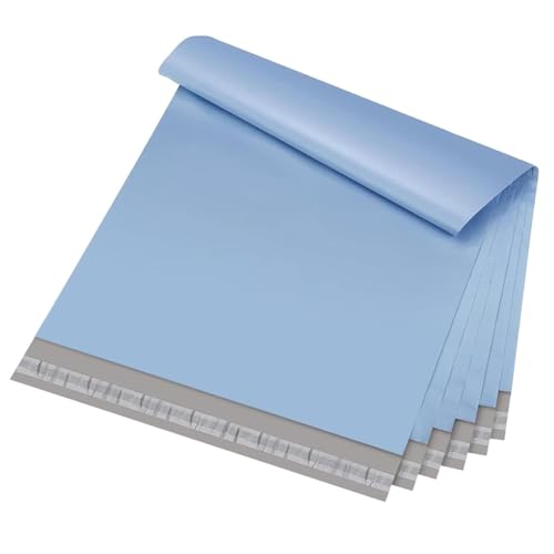 Metronic Poly Mailers 12x15.5 50PC Shipping Bags for Clothing Light Blue - color: Light Blue, size: 12x15.5 50PC