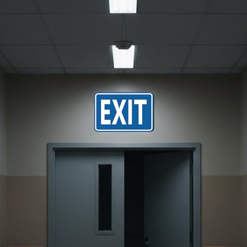 Signs ByLITA Classic Framed Exit Sign (Yellow/Black) - Small - color: Yellow / Black, size: 4 x 6" - Small (1 Pack)