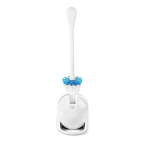 OXO Good Grips Compact Toilet Brush & Automatic Canister Door - color: White, size: 1 Count (Pack of 1)