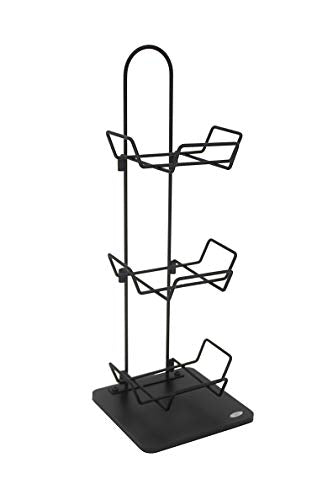 FixtureDisplays® Mini 3 Tier Wicker Basket Organizer Stand for Tabletop Display, 8.3 X 8.3 X 22.5" 119999-NPF