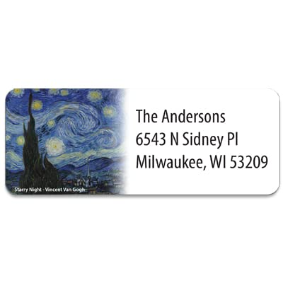 Customized Personalized Address Labels - Made in The USA by Kenco (Famous Art, 250 Labels) - color: Famous Art, size: 250 Labels