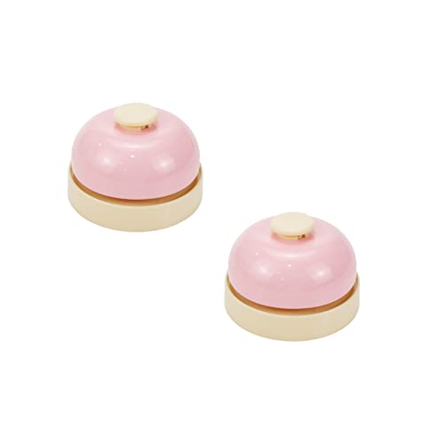 2PCS Call Bell Mini Service Bell, Pink - color: Pink