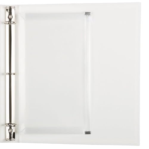 JAM PAPER Plastic 3 Hole Punch Binder Envelopes with Zip Closure - #10 Wallet Booklet - 6 x 9 1/2 - Clear - 3/Pack - color: Clear, size: 3 Hole Binder Pocket - 3 Pack