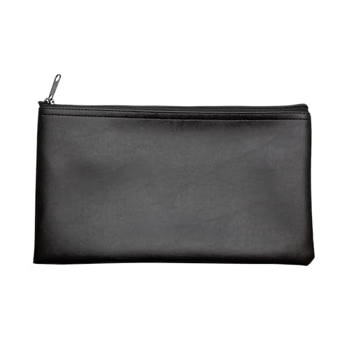 Multi-Purpose Zipper Bag, Black, 11 x 6 Inch - color: Black