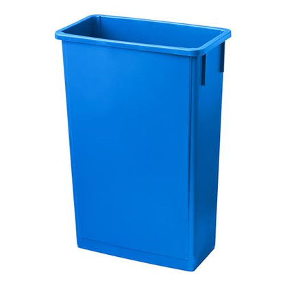23 Gallon Dark Blue Slim Tall Plastic Industrial Trash Cans for Kitchen and Restaurant - color: Dark Blue, size: 23 Gallon