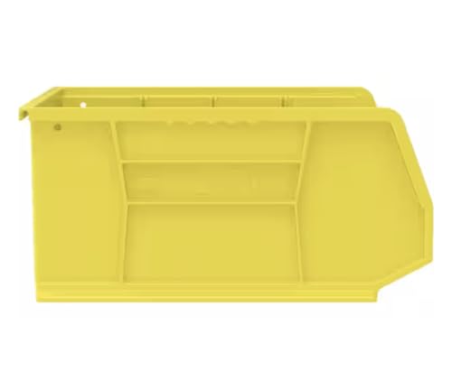 Yellow Storage Shelf Bins, 6-Pack MU62548