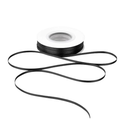 MAYREEL Black Satin Ribbon 1/8 Inch Double Faced 50 Yards - color: Black, size: 1/8 Inch