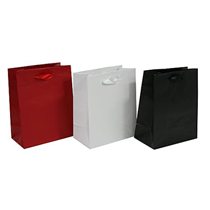 100 Pcs thick Kraft Paper Bags ,Mix sizes Shopping Bags with handles Bulk，Craft Gift Bags, Retail Bags, Recycled , Brown Paper Bags for Wedding，Packaging, Birthday Party，Business, Goody and Kraft Merchandise Bag (Mix Size 100pk(Mini,Small,Medium,Large), W