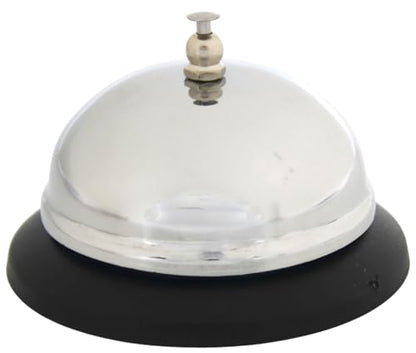 Call Bell 3.3 in,Dinner Service Desk Bell,Steel,Anti-Rust, Clear,Loud,1Pcs - color: Call Bell 1 Pack, size: Silver 3.3 Inch
