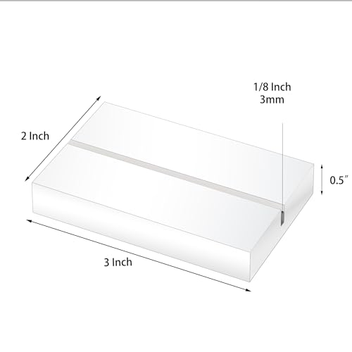 20 Pack Acrylic Sign Holders, Clear Acrylic Sign Stand,Acrylic Table Number Holder for Wedding Table Number/Sign/Car
