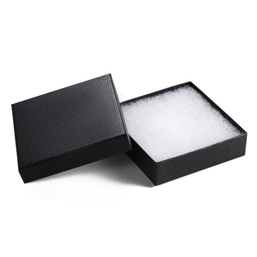 GEFTOL Jewelry Gift Boxes 40 Pack 3.5x3.5x1 Inch Cardboard Jewelry Boxes,Small Gift Boxes for Jewelry Earrings Necklaces Handmade Bangles Bracelets(Black) - color: Black, size: 3.5x3.5x1 Inch (Pack of 40)