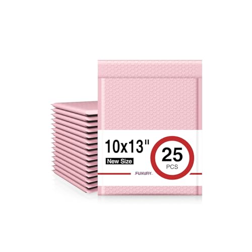 Fuxury Bubble Mailers 10x13 Inch Light Pink 25 Pack Opaque Padded Envelopes - color: Light Pink, size: 10x13" 25PC