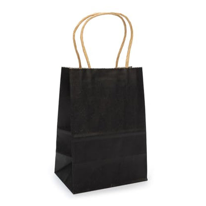ClearBags Paper Merchandise Handle Bags (Black, 4 3/4 x 2 15/16 x 6 1/2) - color: Black, size: 4 3/4 x 2 15/16 x 6 1/2