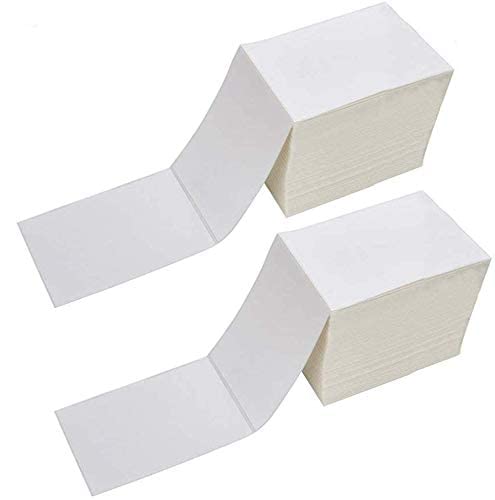OausTect 4x6 Shipping Label 2000 Fanfold Labels for Rollo, Zebra Direct Thermal Printer, with Perforations - size: 2000 Labels