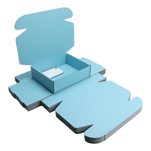 Blue Shipping Packaging MEIANJU Hard Cardboard Shipping Box Gift Wrap Boxes - color: Blue-20PCS
