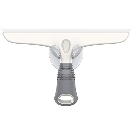 MR.SIGA Silicone Squeegee for Shower Doors, 25 cm/10 inch, White & Gray - size: 10 inch (Pack of 1)