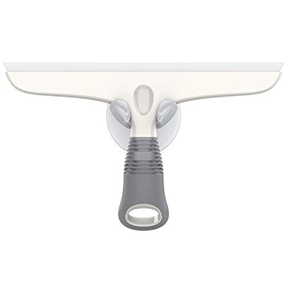 MR.SIGA Silicone Squeegee for Shower Doors, 25 cm/10 inch, White & Gray - size: 10 inch (Pack of 1)