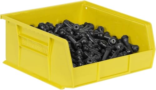 Akro-Mils 30235 AkroBins Plastic Storage Bins, 11"x11"x5", Yellow, 6-Pack - color: Yellow