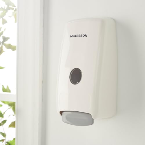 McKesson Manual Soap Dispenser for Bathroom, White, 1000 ml, 1 ct