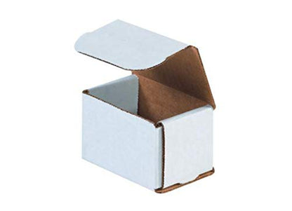 Secure Seal Shipping Boxes - 3x3x2" Mailers - White Foldable Corrugated Cardboard Packaging for Mailing, Moving, Storage, and Organizing - Strong Lightweight Foldable (Bulk 50 Pack) - size: 3x3x2 Pack of 50
