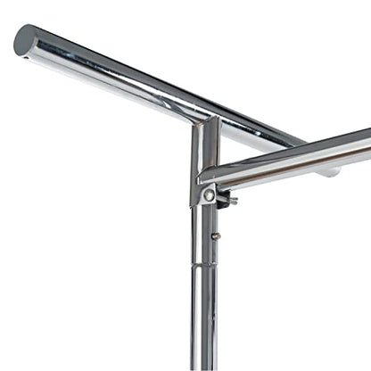 Econoco Commercial Garment Rack - Rolling Clothes Rack, Heavy Duty (Z Rack with Garment Cover, Orange) - color: Orange, style: Z Rack with Garment Cover