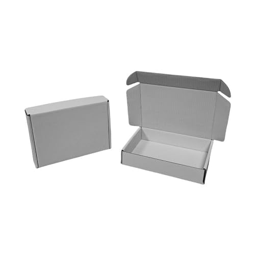 50 Pack 7.9x5.5x1.6 in Gray Shipping Boxes - color: Gray, size: 7.9x5.5x1.6 in