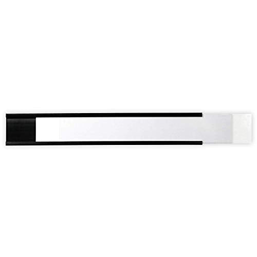 SmartSign Magnetic 'C' Channel Label Holders for Metal Racks and Shelves | 1" x 6" Pack of 25 - size: 1" x 6"