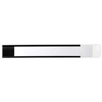 SmartSign Magnetic 'C' Channel Label Holders for Metal Racks and Shelves | 1" x 6" Pack of 25 - size: 1" x 6"