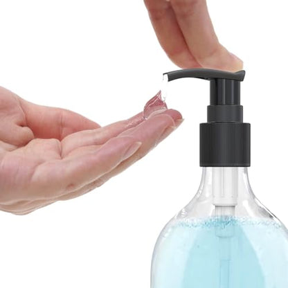 10 Ounce Clear Plastic Pump Bottle Dispenser for Essential Oil Lotion 6Pcs - size: 10 Ounce (Pack of 6)