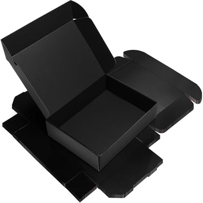 Rempry 6 Pack 12x9x3 Black Shipping Boxes, Large Cardboard Mailer Boxes for Small Business Shipping Packaging - color: Black, size: 12X9X3-6 Pack