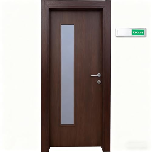 Vacant Occupied Door Sign Sliding Indicator, Privacy Sign for Office - color: Silver Occupied Vacant