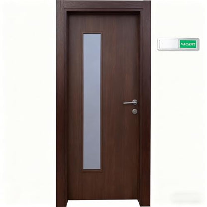 Vacant Occupied Door Sign Sliding Indicator, Privacy Sign for Office - color: Silver Occupied Vacant