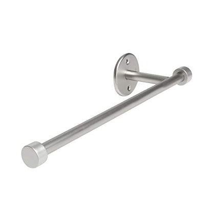 Umbra Cappa Wall Mount or Under the Counter Paper Towel Holder, 14" L x 4" W x 2.6" H, Nickel - color: Nickel, size: 14"L x 4"W x 2.6"H