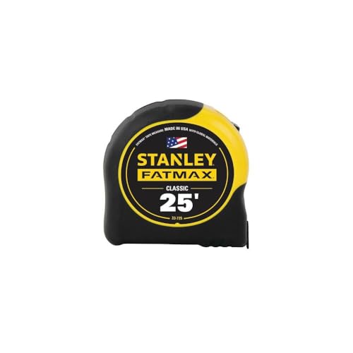 STANLEY FATMAX Tape Measure, 25-Foot (33-725) - color: Black, Yellow, size: 25 feet