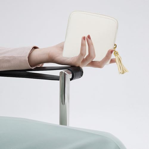 Stratalife Small Travel Jewelry Case, Velvet Storgae Pouch - color: White