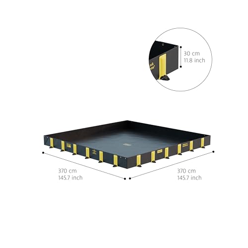 Justrite Rigid-Lock QuickBerm®, 12' x 12' x 12" - size: 12' x 12'