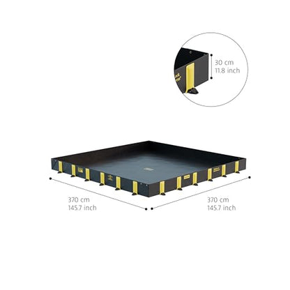 Justrite Rigid-Lock QuickBerm®, 12' x 12' x 12" - size: 12' x 12'