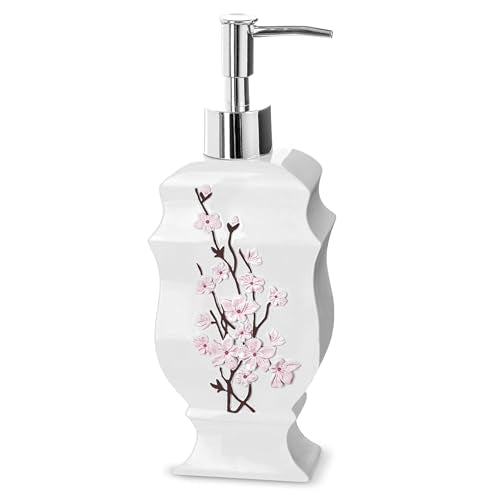 Creative Scents Vanda White Soap Dispenser Bathroom Countertop Lotion Pump - style: Soap Dispenser