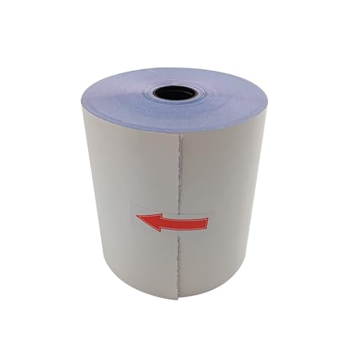 3-Ply Carbonless 3" x 65' White/Canary/Pink Receipt Paper (32 Rolls) for Restaurants, Kitchen & POS Cash Registers | Compatible with Star Micronics SP700, SP2000, UP389, Omni 480, TMU 220
