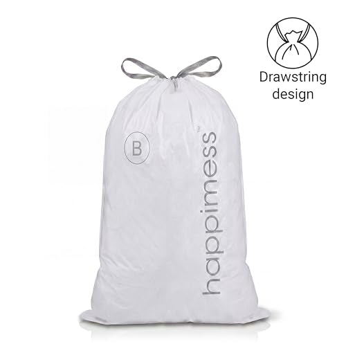 happimess 20-Count Unscented 5.3 Gal Trash Bags, Clear, Pack of 5 - color: Clear, size: 100 Count (Pack of 1)