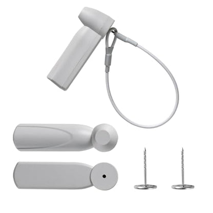 250Pcs 58Khz AM Security Clothing Tags Grey Retails EAS Clothes Tag with 250 Pins and 100 Lanyards - style: 250 Gray Tags + 100 Lanyards