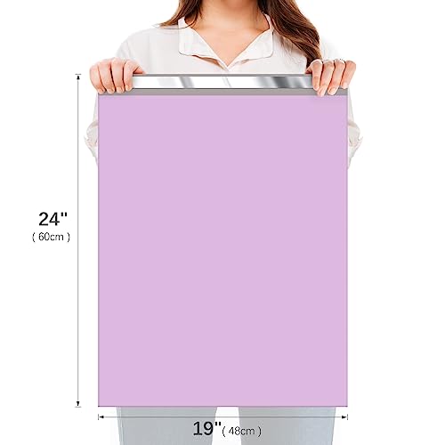 Fuxury Large Poly Mailers 19x24" 500 Pcs,Shipping Bags for Clothes - color: Light Purple, size: 19x24" 500pcs