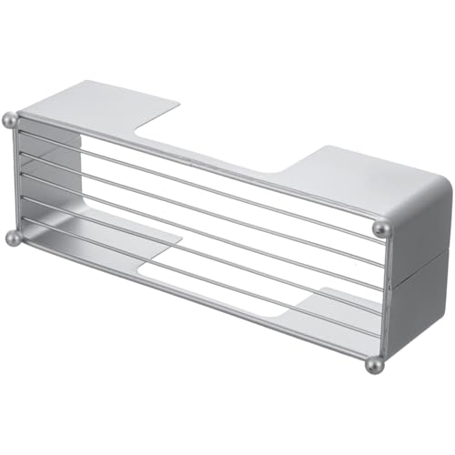 MyGift Modern Silver Tone Metal Countertop Folded Paper Towel Holders, Commercial and Guest Bathroom Sink or Vanity Table Disposable Napkin Storage Trays, Set of 2 - color: Silver (Set of 2)