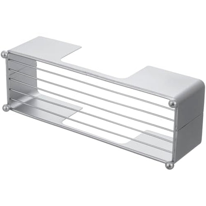 MyGift Modern Silver Tone Metal Countertop Folded Paper Towel Holders, Commercial and Guest Bathroom Sink or Vanity Table Disposable Napkin Storage Trays, Set of 2 - color: Silver (Set of 2)