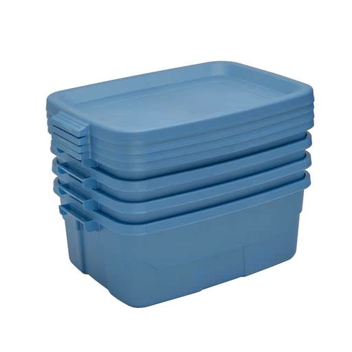 CX Rugged 10-Gallon Heavy Duty Stackable Storage Bins with Lids, 4 Pack - size: 10 Gallon, style: 4-Pack